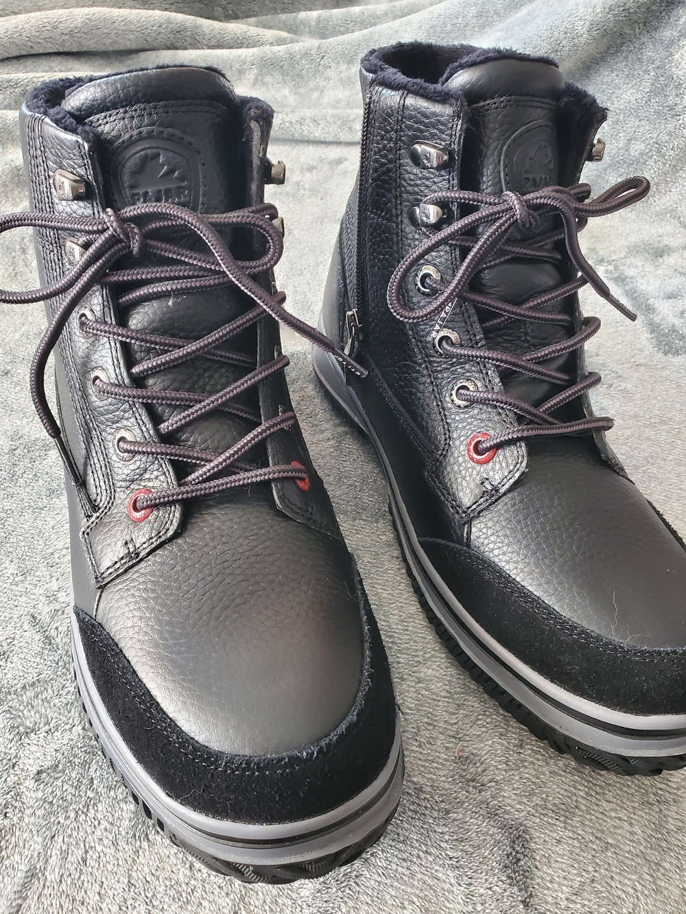 Pajar Galver Men's Black Leather Lace-Up Cold-Weather Winter Boots 10 NWT